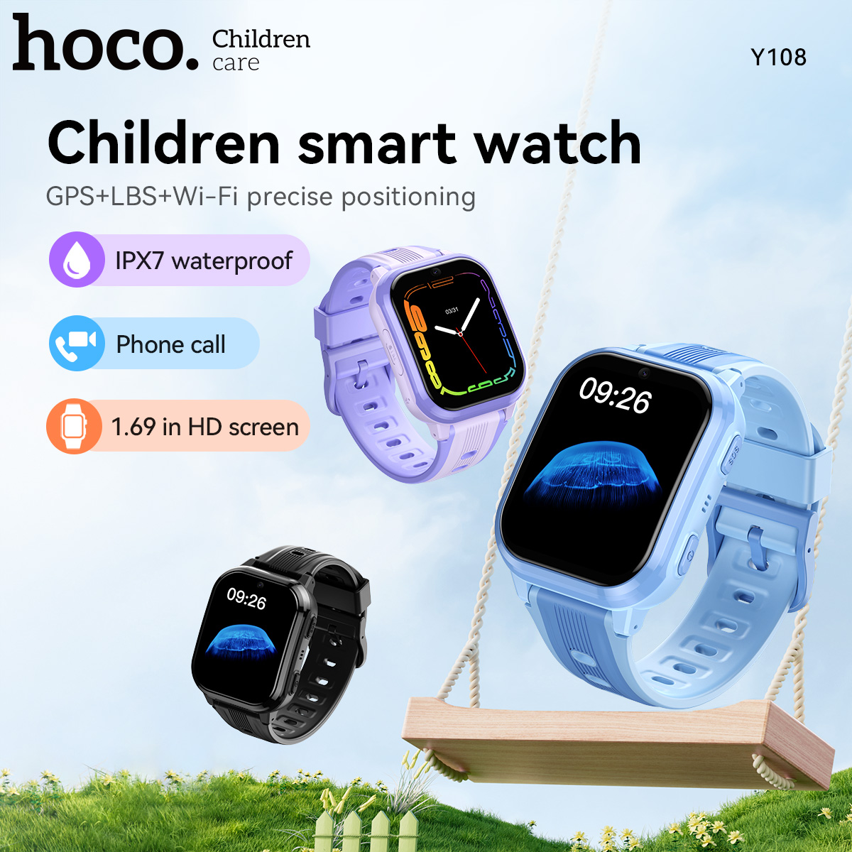 Smartwatch Watches For Girls - Детские умные часы HOCO Y108 с