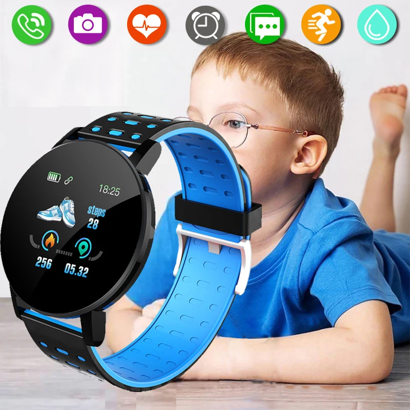Детские спортивные умные часы, – обзор и цена Smartwatch Digital Watches For Kid Boy With Alarm