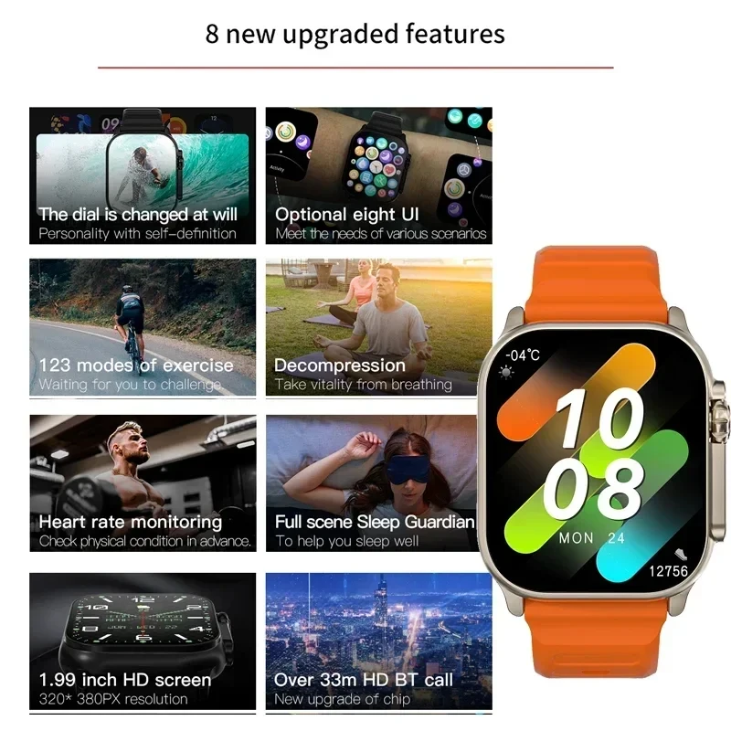 Новые умные часы T10 Ultra, 49 – обзор и цена Smartwatch Watches For Men With Gps