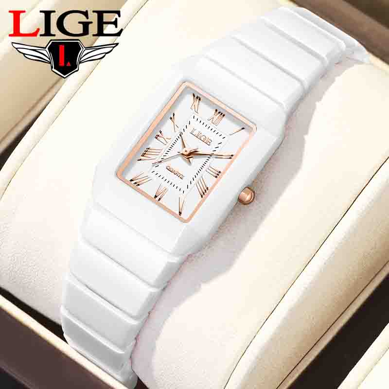 Часы LIGE, женские наручные ча – обзор и цена Luxury Ceramic Watch