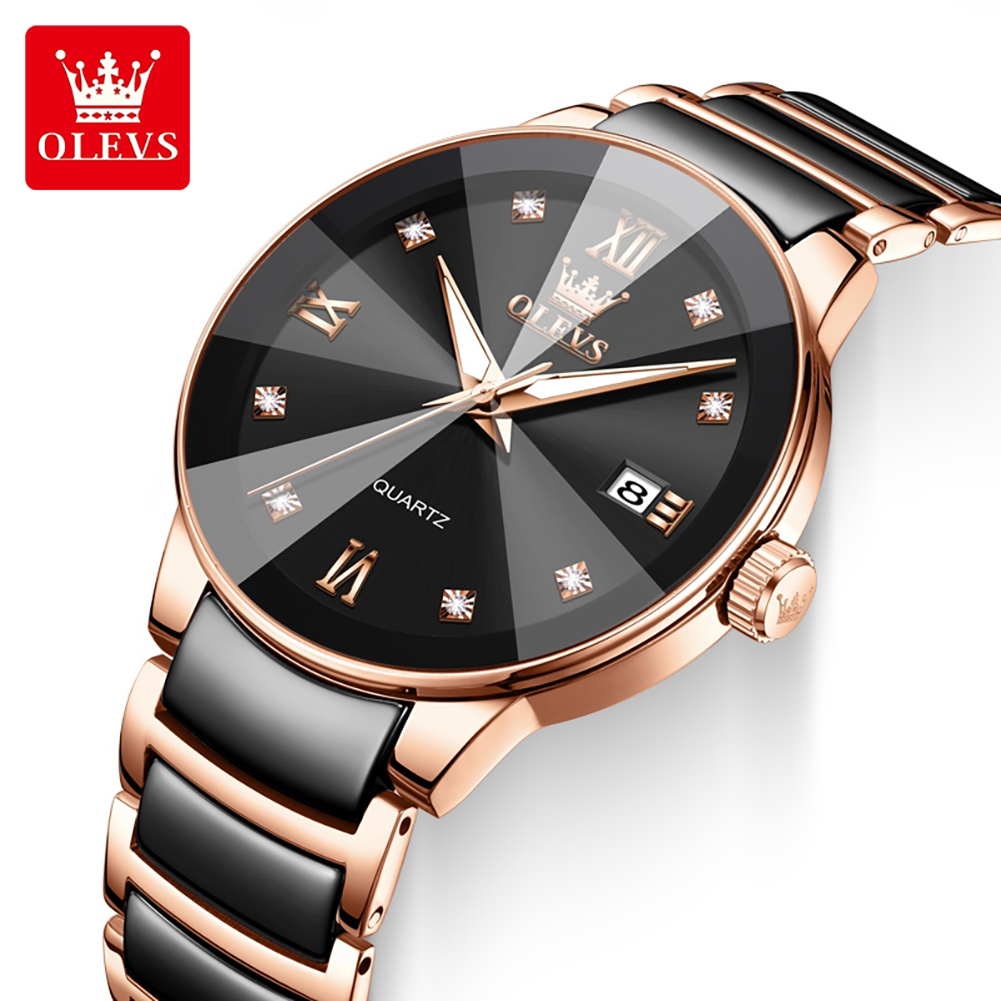 OLEVS 7114 Женские кварцевые ч – обзор и цена Luxury Ceramic Watch