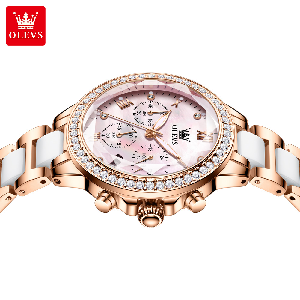 Часы OLEVS 9999, роскошные ква – обзор и цена Luxury Ceramic Watch