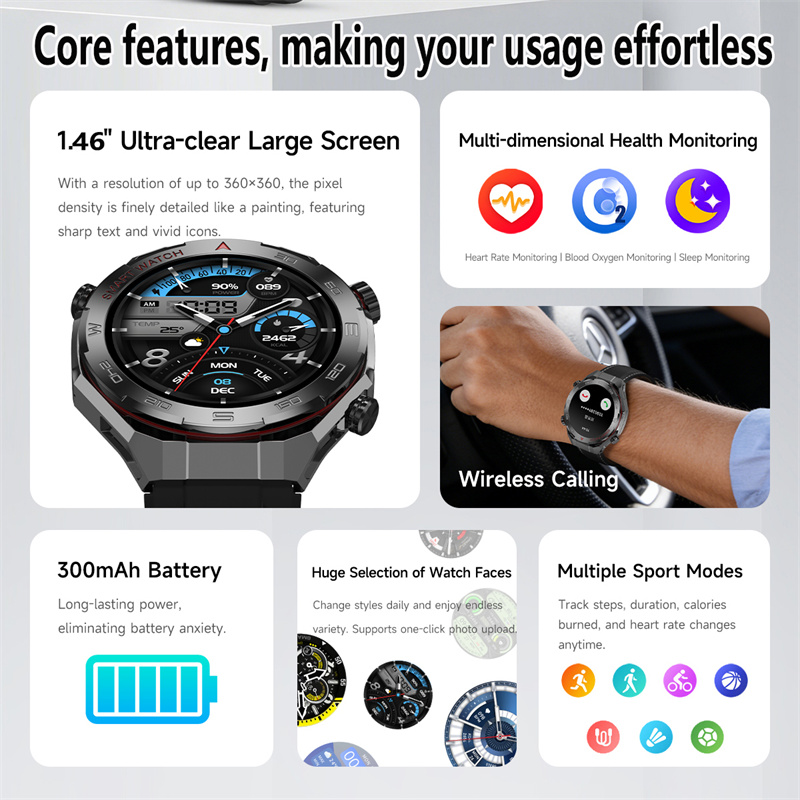Новые умные часы Watch6 Ultra  – обзор и цена Smartwatch Watches For Men With Gps