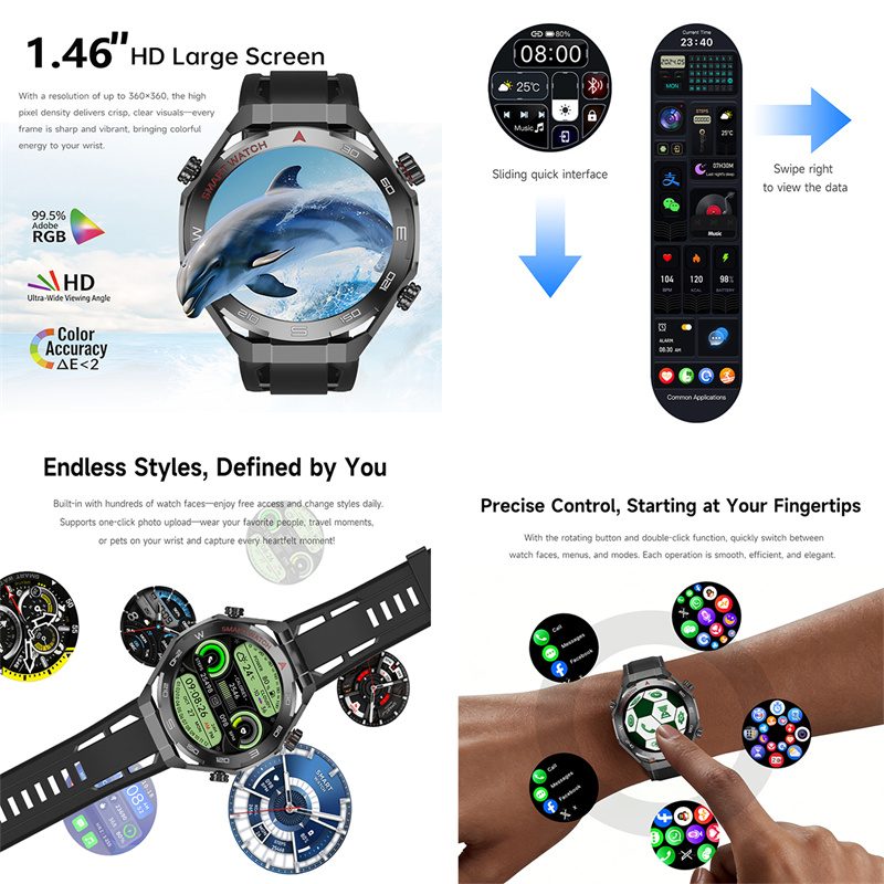 Новые умные часы Watch6 Ultra  – обзор и цена Smartwatch Watches For Men With Gps