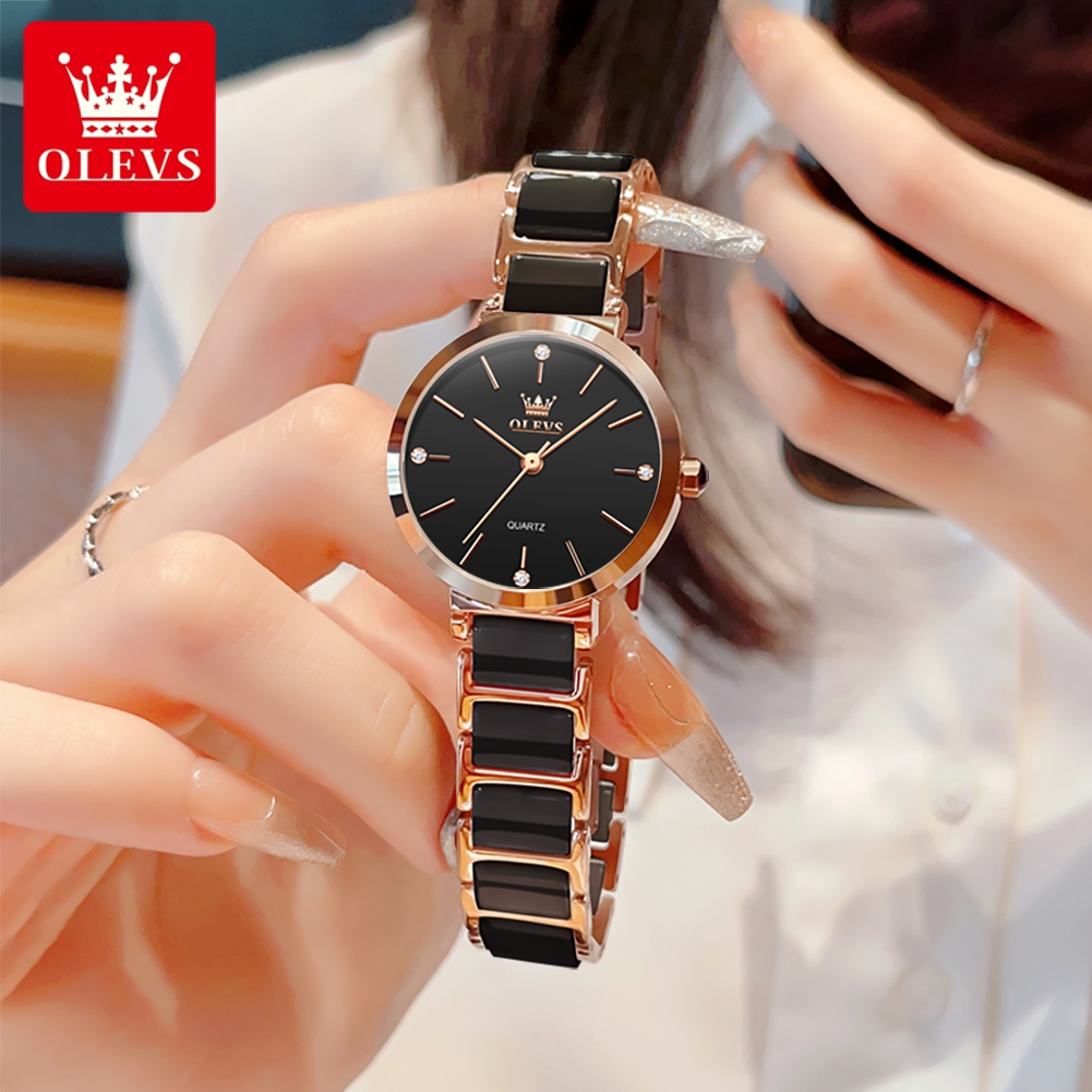 OLEVS женские часы 5877, роско – обзор и цена Luxury Ceramic Watch