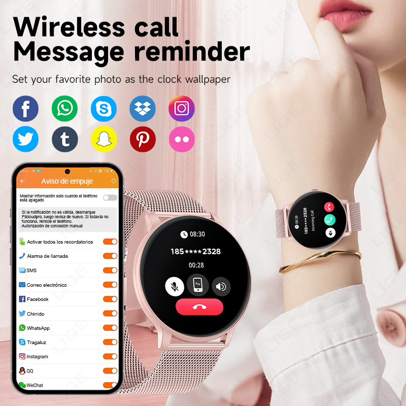 Новые смарт-часы 2026 года с B – обзор и цена Smartwatch Ladies Watches For Women