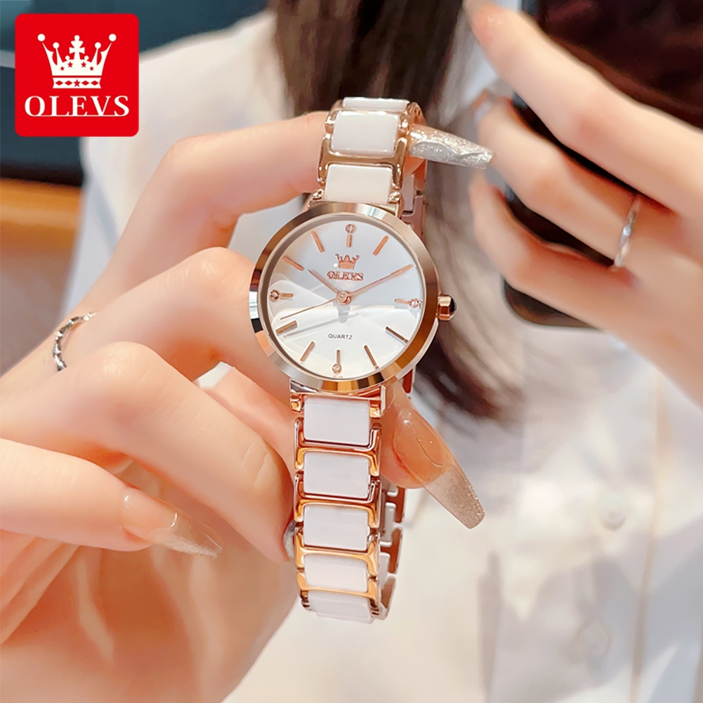 Часы OLEVS 5877 — горячая нови – обзор и цена Luxury Ceramic Watch