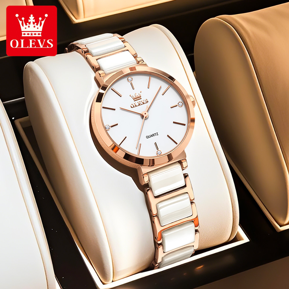 Часы OLEVS 5877 — горячая нови – обзор и цена Luxury Ceramic Watch