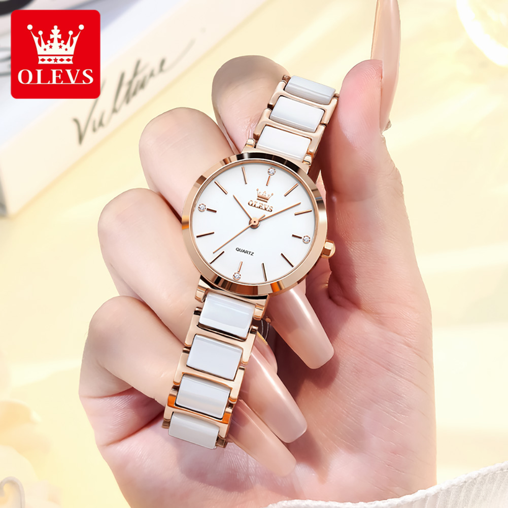 Часы OLEVS 5877 — горячая нови – обзор и цена Luxury Ceramic Watch