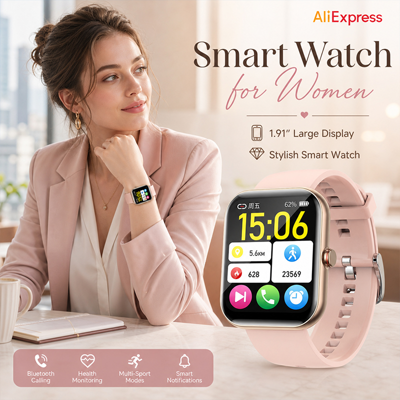 Женские умные часы с функцией  – обзор и цена Smartwatch Ladies Watches For Women
