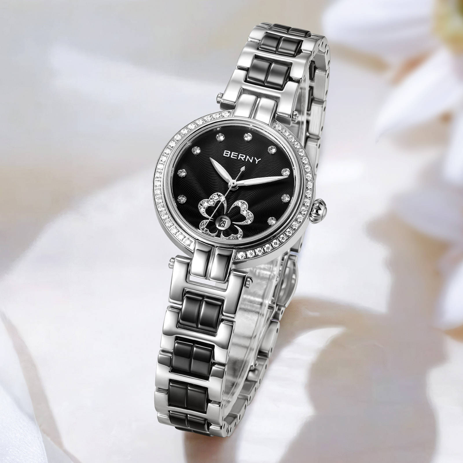 BERNY женские часы высокого ка – обзор и цена Luxury Ceramic Watch