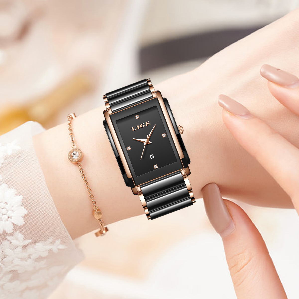 Модные элегантные женские часы – обзор и цена Luxury Ceramic Watch