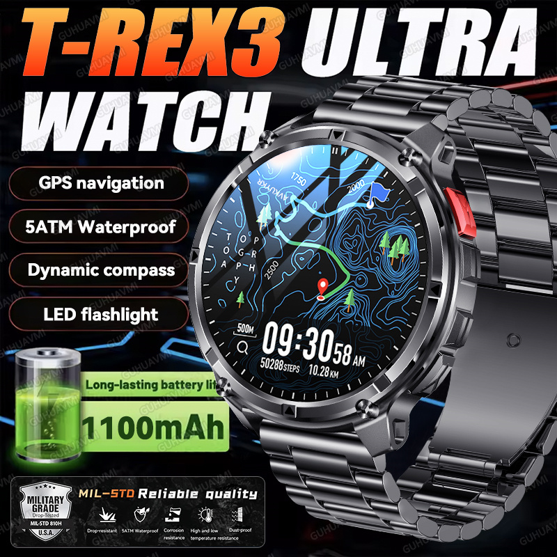 2026 Новые военные умные часы  – обзор и цена Smartwatch Watches For Men With Gps