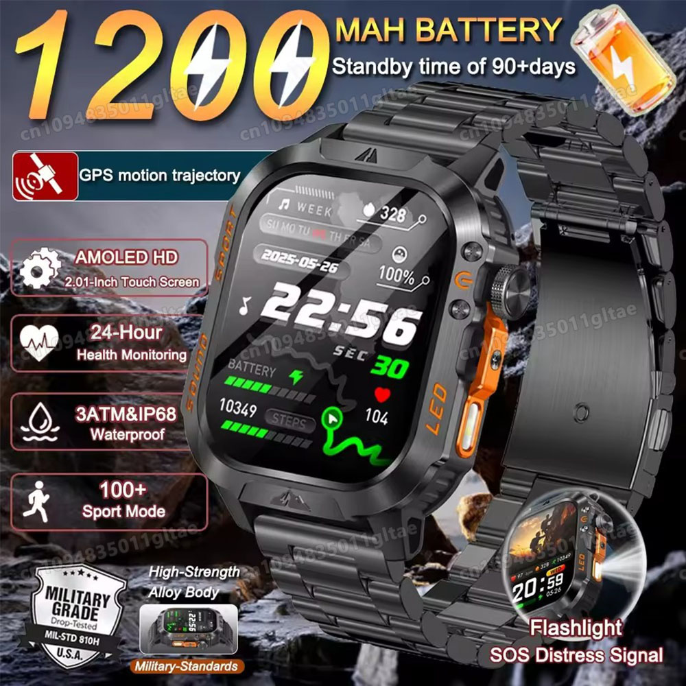 Новые военные смарт-часы 2026  – обзор и цена Smartwatch Watches For Men With Gps