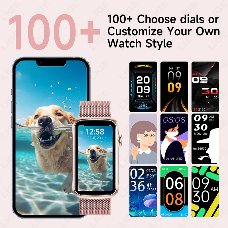 LIGE 1,47 ''Смарт-часы для жен – обзор и цена Smartwatch Ladies Watches For Women
