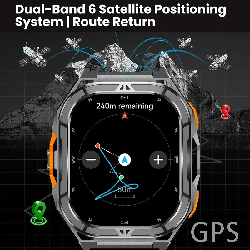 Роскошные умные часы AMOLED с  – обзор и цена Smartwatch Watches For Men With Gps