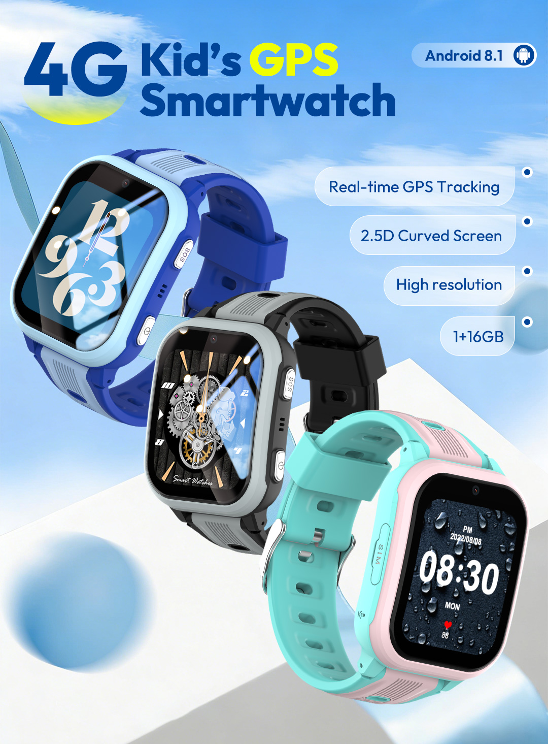 Умные часы KT41 - Детские часы – обзор и цена Smartwatch Watches Gift For Girls