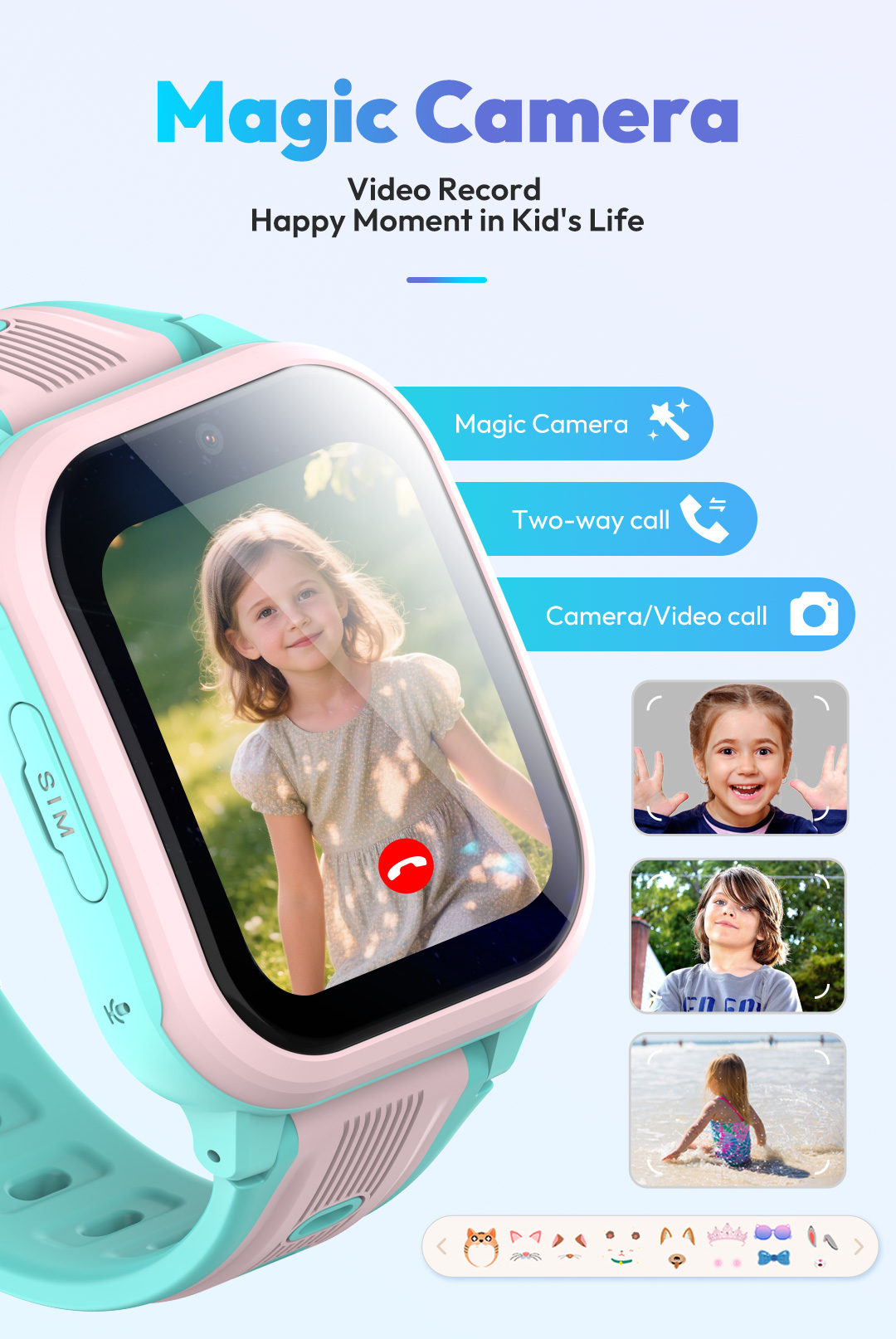 Умные часы KT41 - Детские часы – обзор и цена Smartwatch Watches Gift For Girls