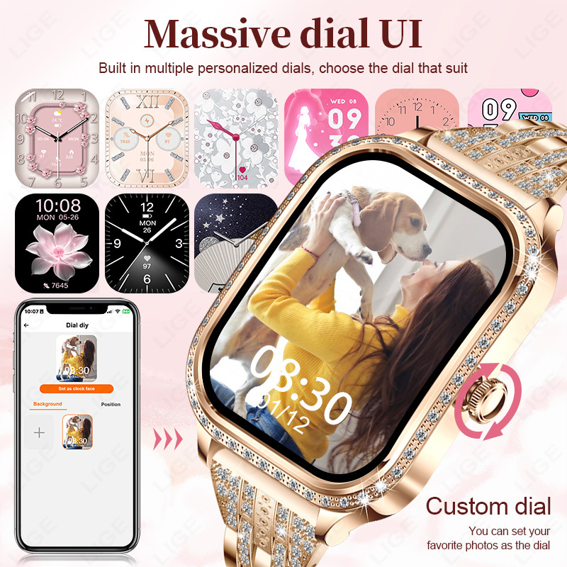 Смарт-часы LIGE для женщин, во – обзор и цена Smartwatch Ladies Watches For Women