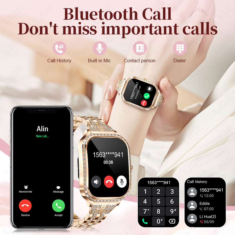 Смарт-часы LIGE для женщин, во – обзор и цена Smartwatch Ladies Watches For Women