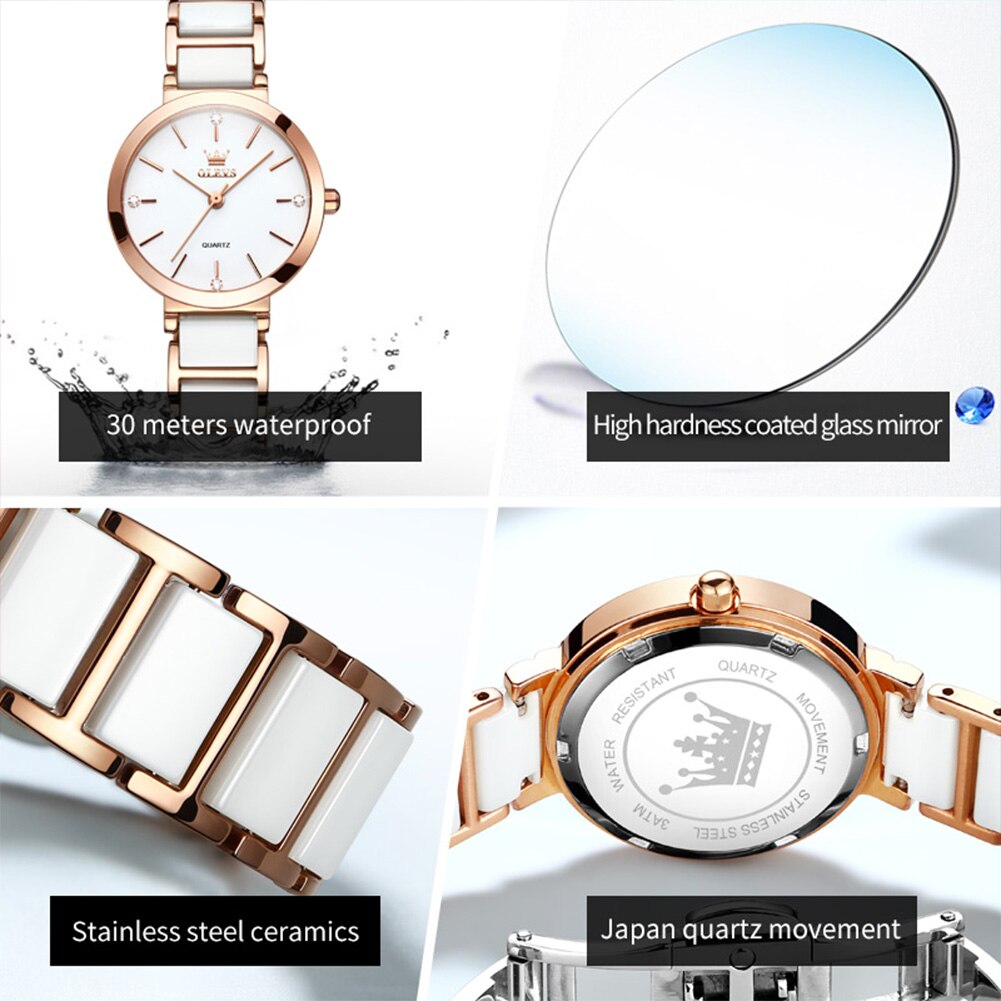 Женские кварцевые часы с керам – обзор и цена Luxury Ceramic Watch