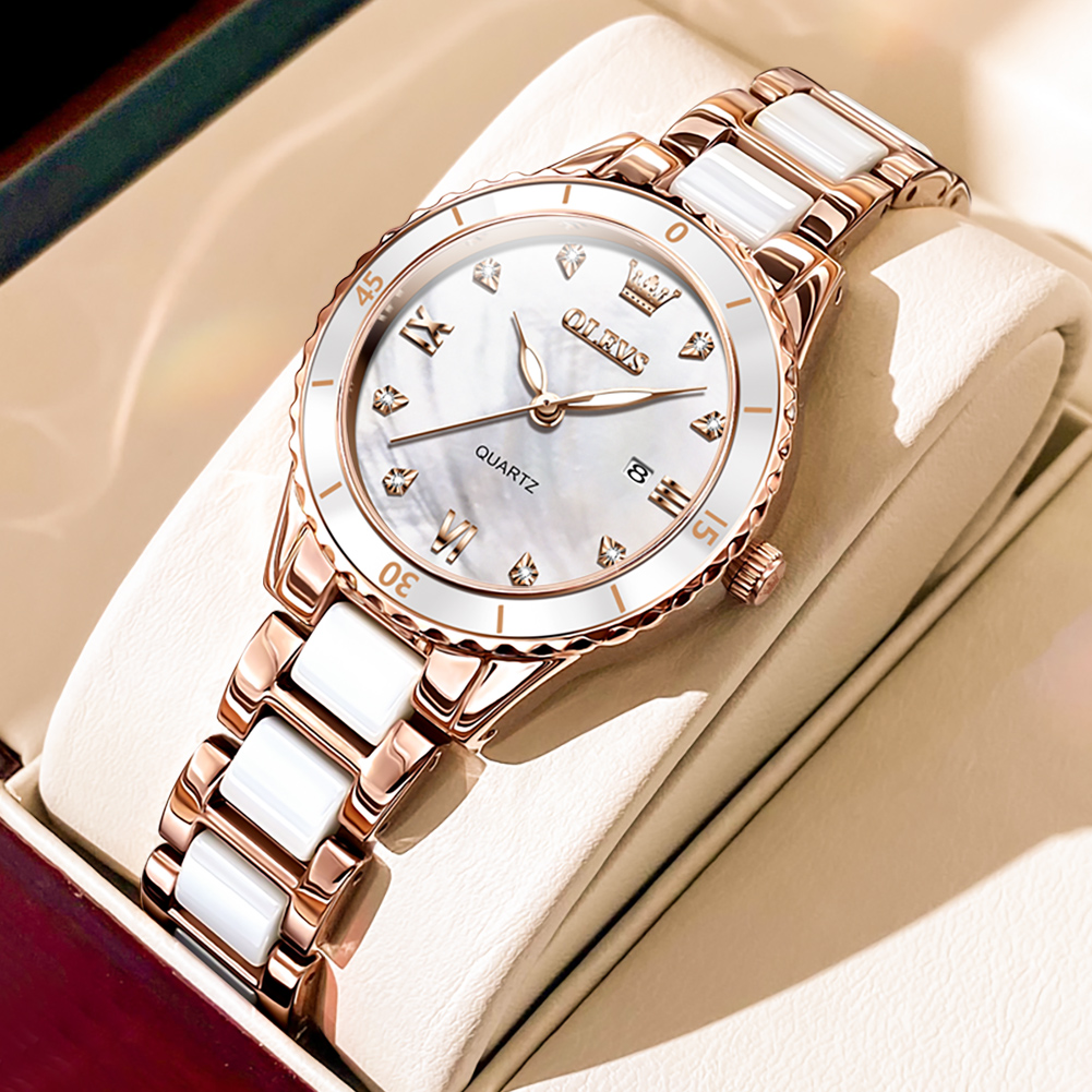 Женские кварцевые наручные час – обзор и цена Luxury Ceramic Watch