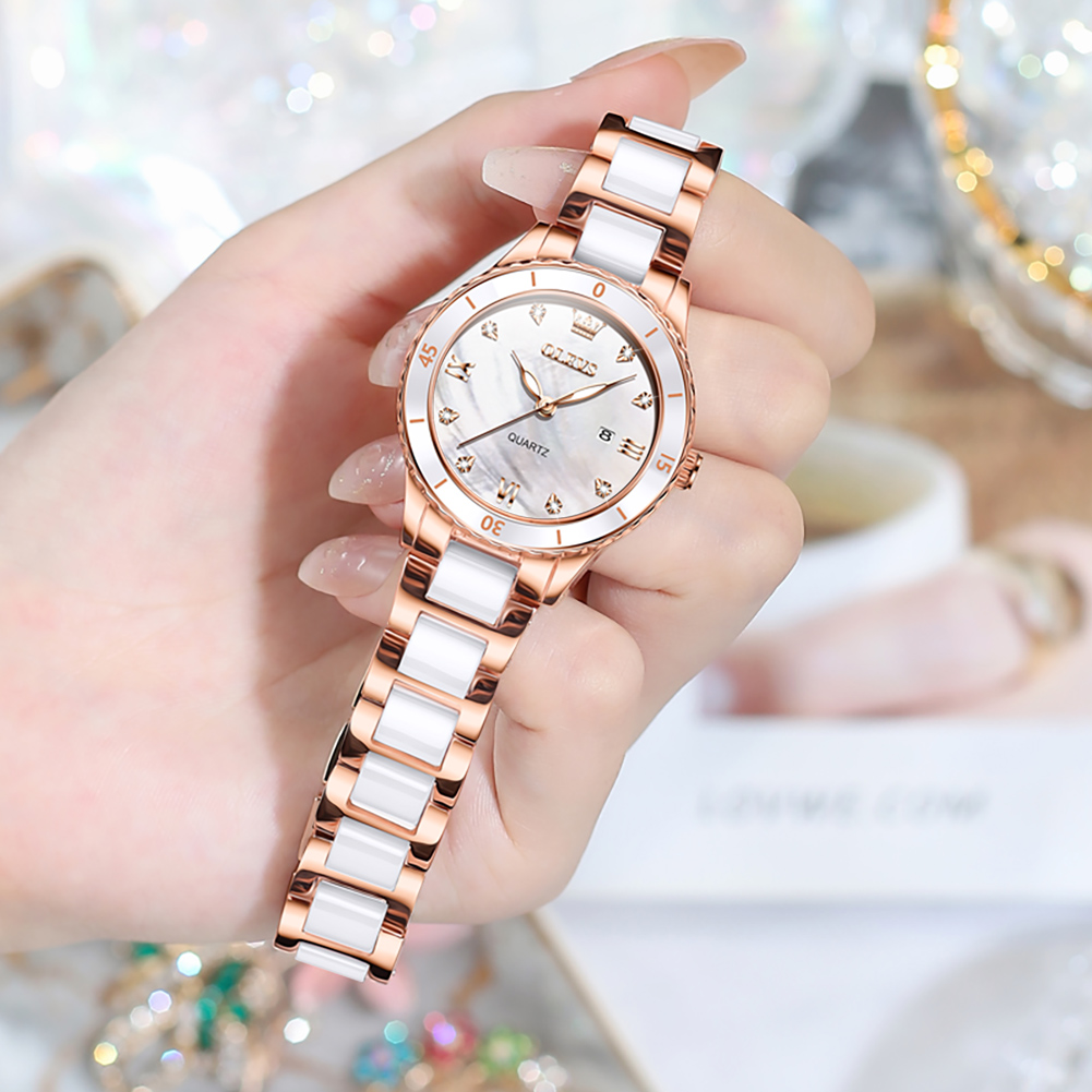 Женские кварцевые наручные час – обзор и цена Luxury Ceramic Watch
