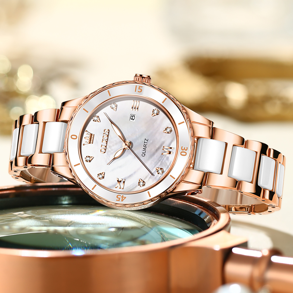 Женские кварцевые наручные час – обзор и цена Luxury Ceramic Watch